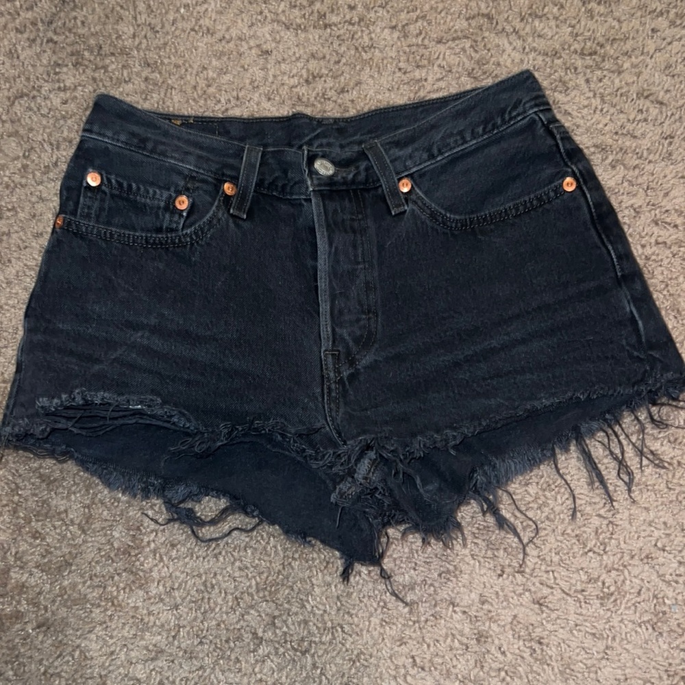 Levi’s Jean shorts cut offs W26 black